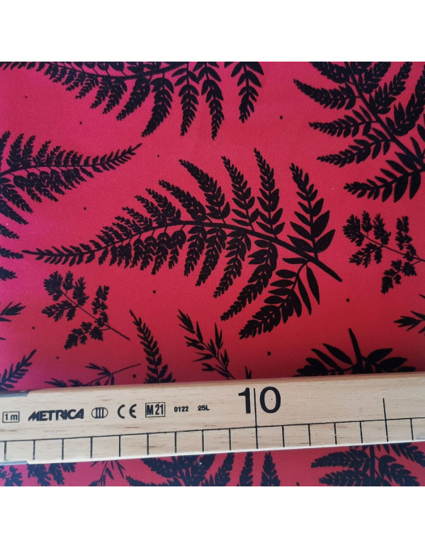 Cranberry, Twill de coton biologique Fougeres Atelier Rubael