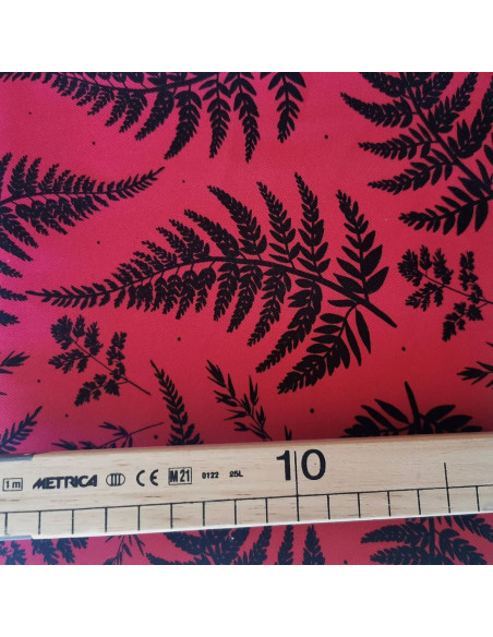 Cranberry, Twill de coton biologique Fougeres Atelier Rubael