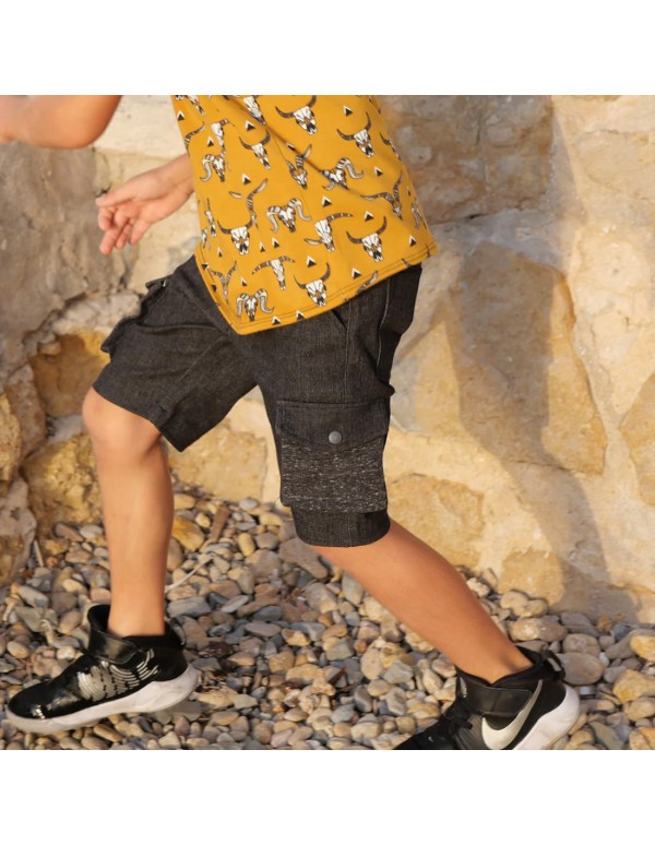 Cranberry, Patron Garçon, Pantalon et Bermuda Marley (du 2 au 12 ans), Super Bison