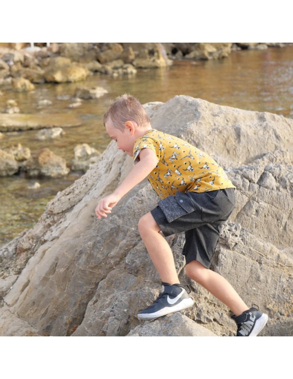 Cranberry, Patron Garçon, Pantalon et Bermuda Marley (du 2 au 12 ans), Super Bison