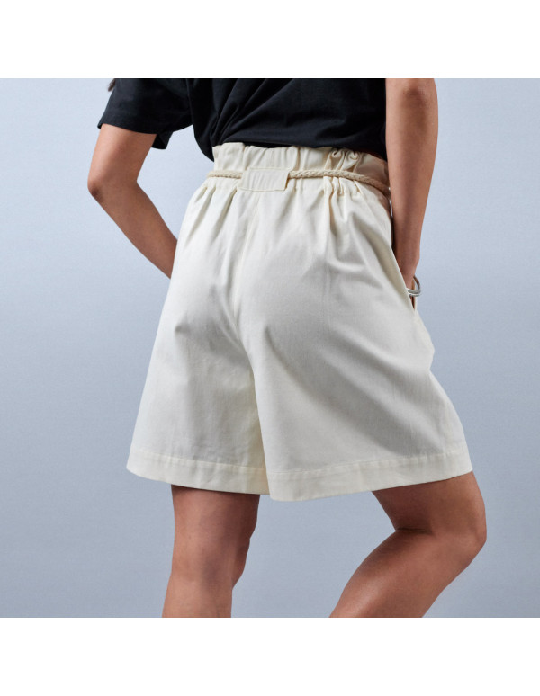 Cranberry, Gabardine light de coton blanc casse Off-white, Atelier Brunette