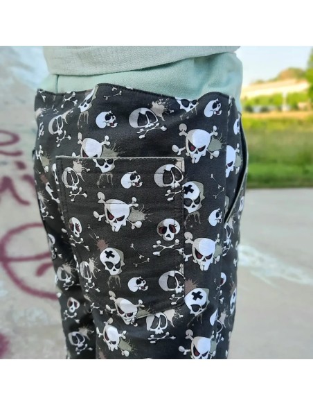 Cranberry, Patron Garçon, Pantalon et Bermuda Marley (du 2 au 12 ans), Super Bison