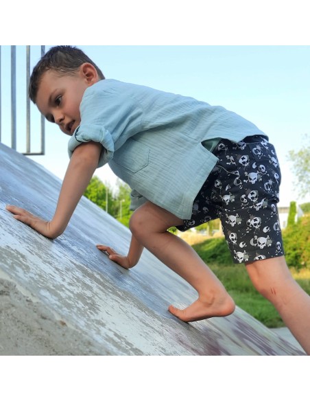 Cranberry, Patron Garçon, Pantalon et Bermuda Marley (du 2 au 12 ans), Super Bison