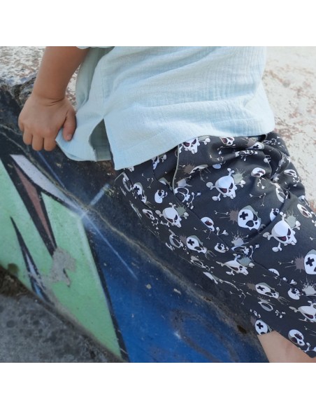 Cranberry, Patron Garçon, Pantalon et Bermuda Marley (du 2 au 12 ans), Super Bison