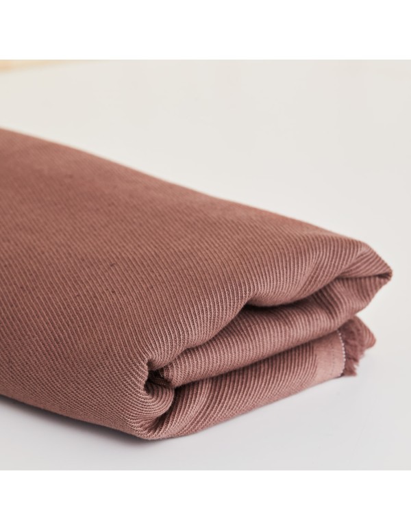 Cranberry, Twill de coton lin, vieux rose, Linen cotton twill, old rose, Mind the maker