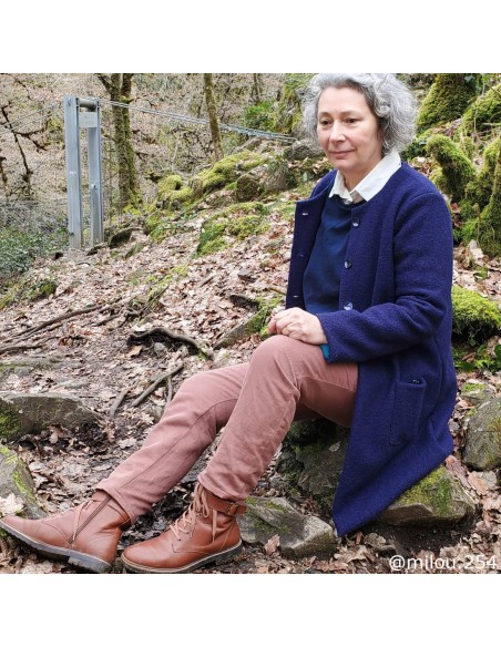 Twill de lin/coton biologique, Vieux rose (coupons)