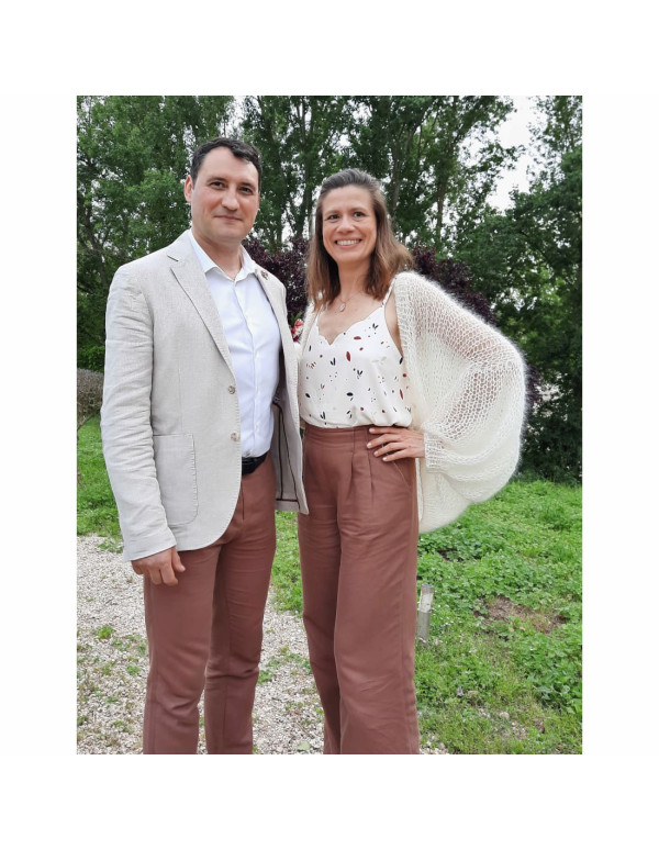 Cranberry, Twill de coton lin, vieux rose, Linen cotton twill, old rose, Mind the maker