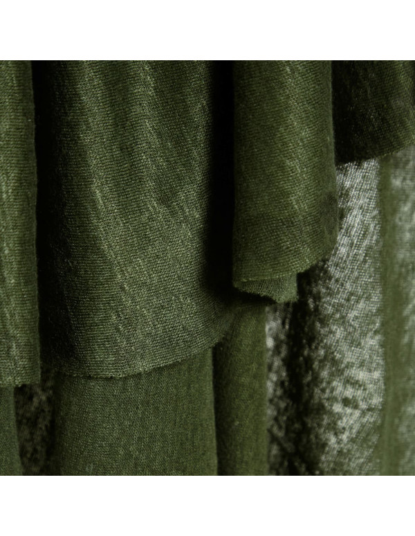 Cranberry, Jersey de lin Vert kaki, Fine linen knit Green khaki, Mind the Maker