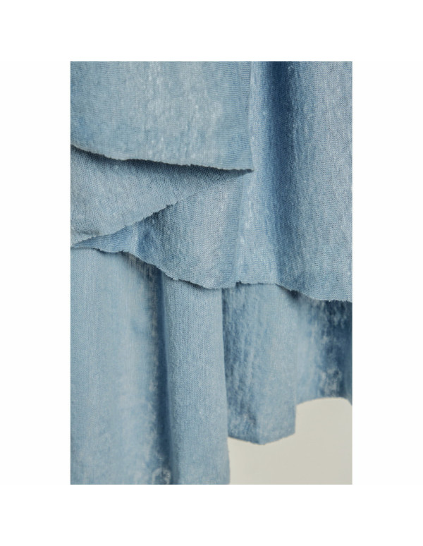 Cranberry, Jersey de lin Bleu clair, Fine linen knit Faded blue, Mind the Maker