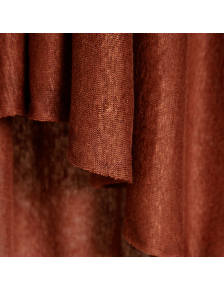 Cranberry Jersey de lin couleur sienne, Fine linen knit sienna Mind the Maker