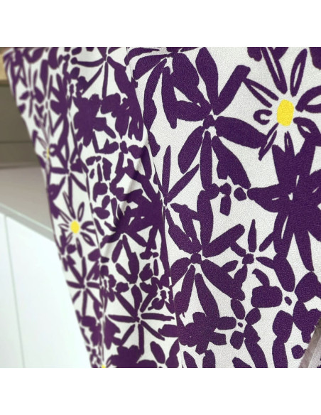 Cranberry, Crepe de viscose Flowery Leia Crepe Plum Prune, Mind the Maker