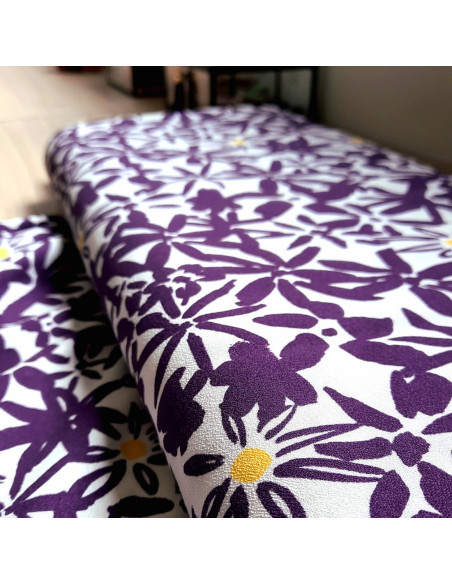 Cranberry, Crepe de viscose Flowery Leia Crepe Plum Prune, Mind the Maker