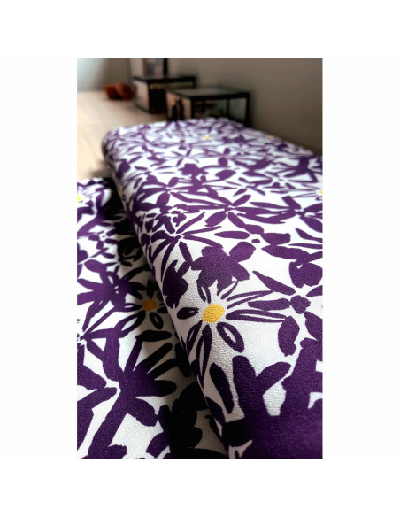 Cranberry, Crepe de viscose Flowery Leia Crepe Plum Prune, Mind the Maker