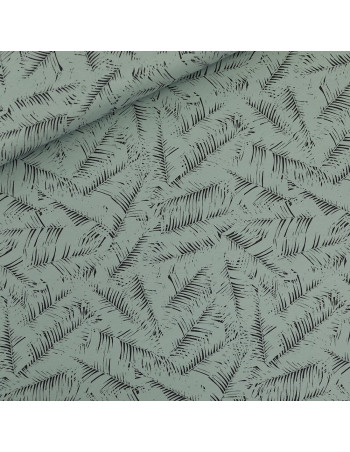 Cranberry, French Terry de coton Leaf Shelter, Green Surf, Feuilles vertes, See you at six 2