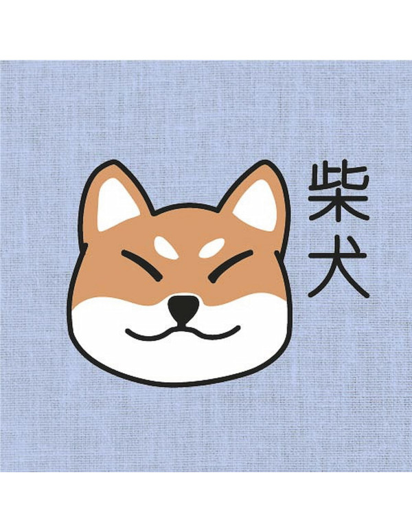 Cranberry, Kit broderie avec tambour Nippon Chien Shiba Fukuri