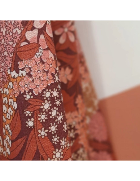 Cranberry, Batiste de coton Tana Lawn, Ciara Metallic, Liberty of London