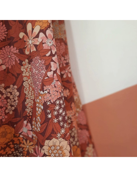 Cranberry, Batiste de coton Tana Lawn, Ciara Metallic, Liberty of London