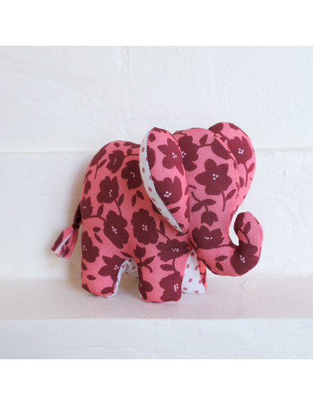 Cranberry, Patron pochette Doudou Elephant 10x13cm, Les enchantees