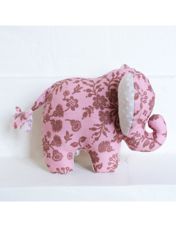 Cranberry, Patron pochette Doudou Elephant 10x13cm, Les enchantees