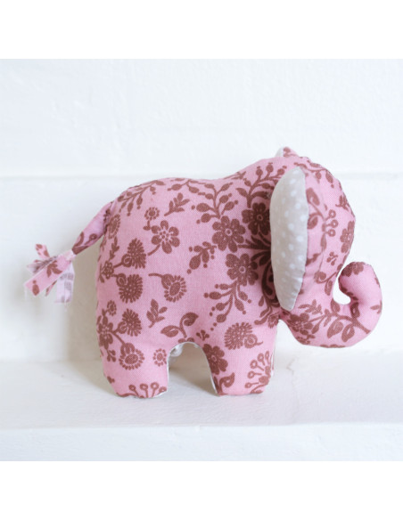 Cranberry, Patron pochette Doudou Elephant 10x13cm, Les enchantees