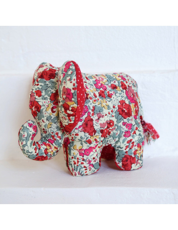 Cranberry, Patron pochette Doudou Elephant 10x13cm, Les enchantees