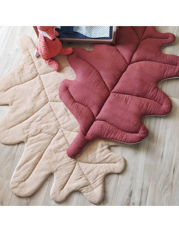 Cranberry, Patron pochette Tapis feuille de chene 85x120cm, Les enchantees