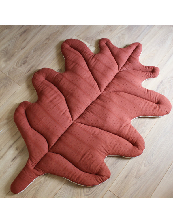 Cranberry, Patron pochette Tapis feuille de chene 85x120cm, Les enchantees