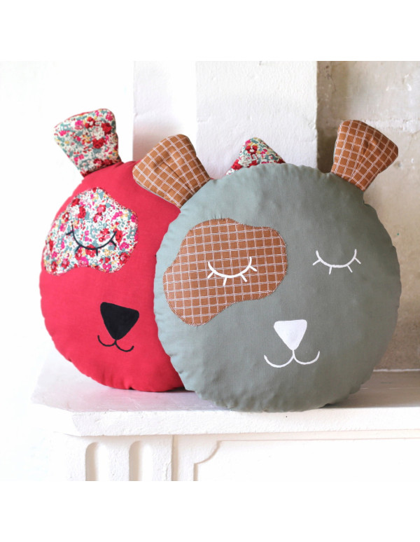 Cranberry, Patron pochette Coussins animaux pour enfants couturiers, Les enchantees