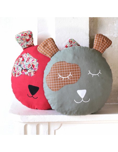 Cranberry, Patron pochette Coussins animaux pour enfants couturiers, Les enchantees