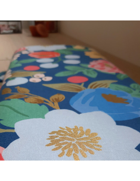 Cranberry, Canvas de coton Vintage blossom Gold Metallic, Cotton and Steel Rifle paper