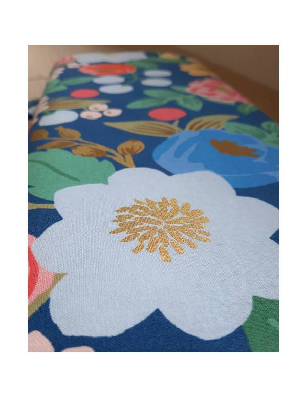 Cranberry, Canvas de coton Vintage blossom Gold Metallic, Cotton and Steel Rifle paper