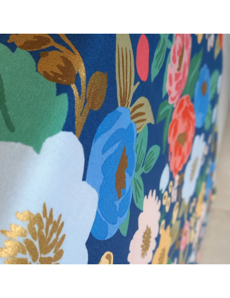 Cranberry, Canvas de coton Vintage blossom Gold Metallic, Cotton and Steel Rifle paper