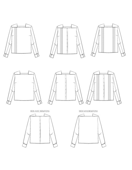 Cranberry, Patron Femme Blouse Deferlante du 34 au 52 Maison Fauve