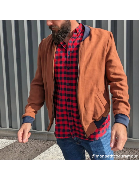 monpetitcoeuramour, Tabby Canvas de Tencel Pecan Meet Milk