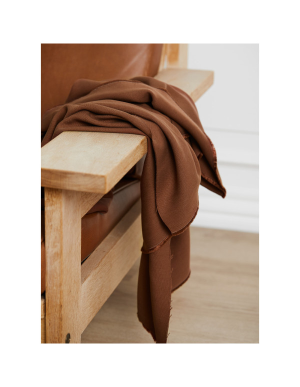 Cranberry, Tabby Canvas de Tencel Pecan Meet Milk