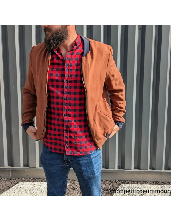 monpetitcoeuramour, Tabby Canvas de Tencel Pecan Meet Milk