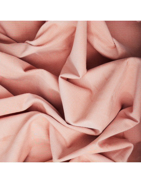 Cranberry, Corduroy Organic Naya Needlecord Mind the Maker, Velours milleraies bio rose clair