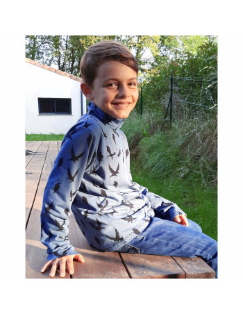 Cranberry, Patron Garçon, T-shirt et Col roulé Scott (du 2 au 12 ans), Super Bison 2