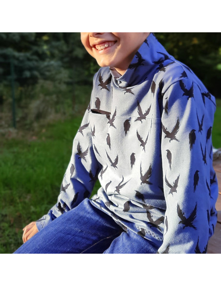 Patron pochette Garçon, T-shirt et Col roulé Scott (du 2 au 12 ans)