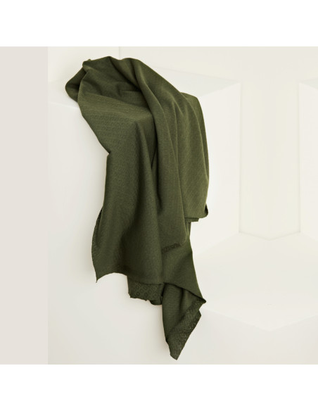 Cranberry, Jersey maille pointelle de coton Biologique Kaki Green khaki Mind the maker