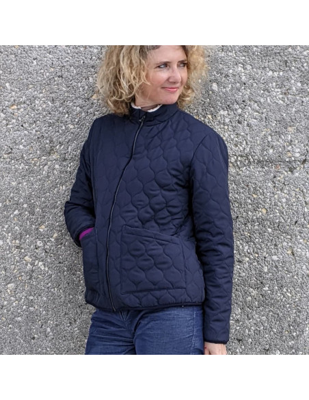 Cranberry, Patron femme Manteau Doudoune Happiness Super Bison du 32 au 52