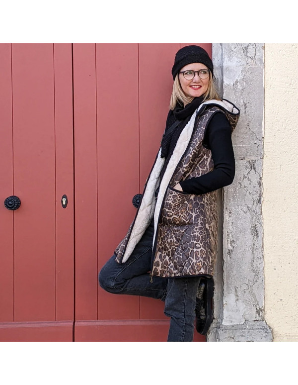 Cranberry, Patron femme Manteau Doudoune Happiness Super Bison du 32 au 52