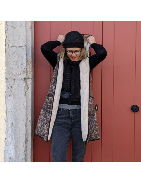 Cranberry, Patron femme Manteau Doudoune Happiness Super Bison du 32 au 52