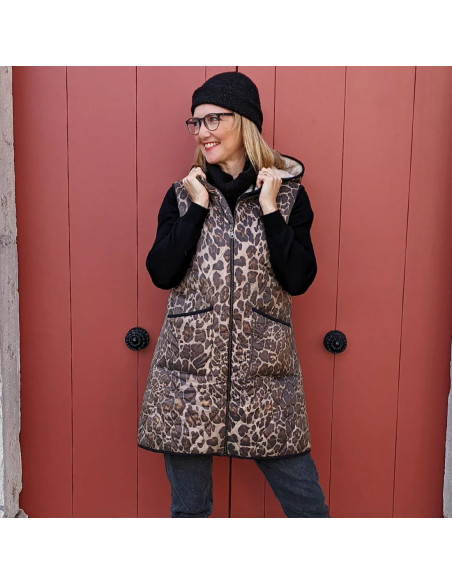 Cranberry, Patron femme Manteau Doudoune Happiness Super Bison du 32 au 52