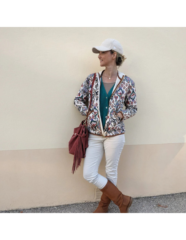 Cranberry, Patron femme Manteau Doudoune Happiness Super Bison du 32 au 52