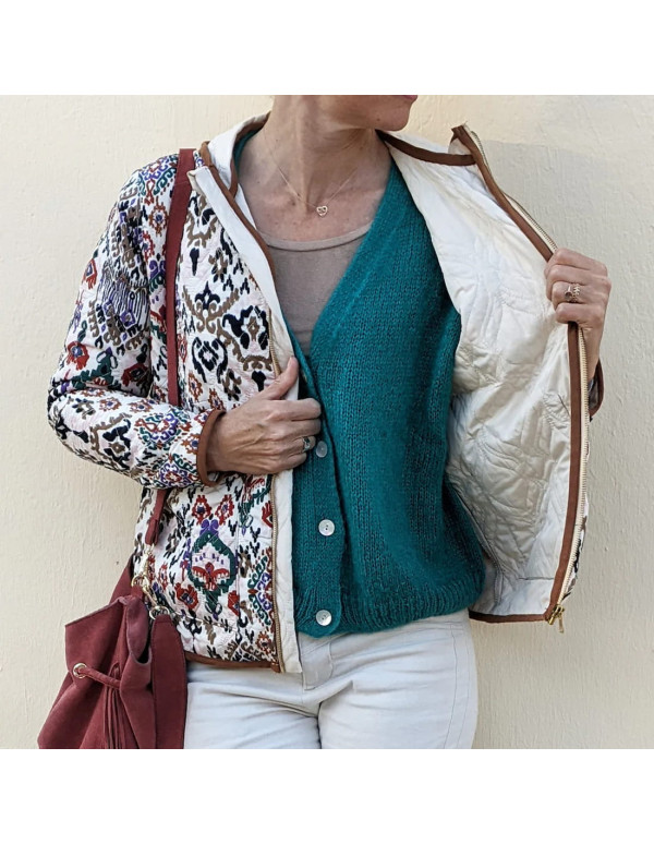 Cranberry, Patron femme Manteau Doudoune Happiness Super Bison du 32 au 52