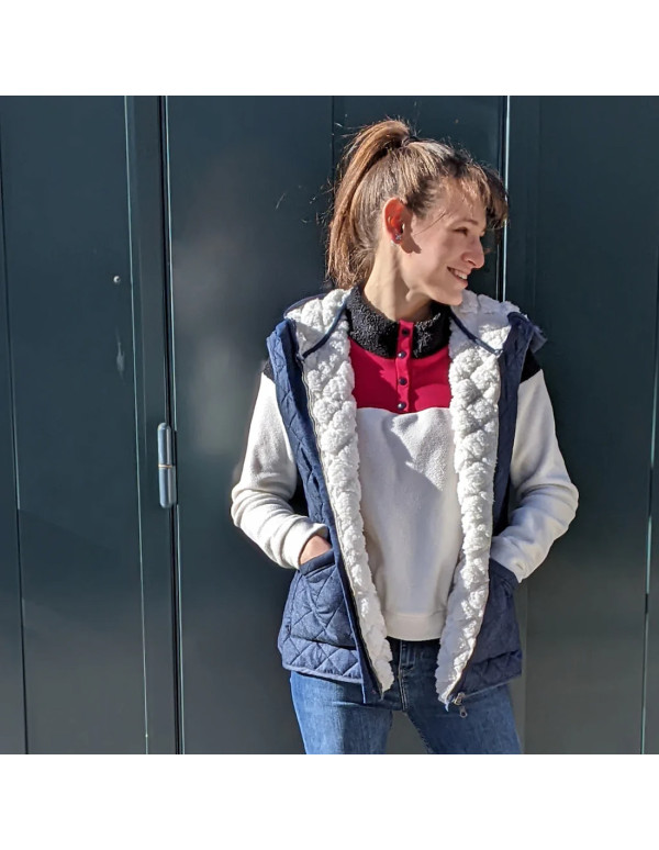 Cranberry, Patron femme Manteau Doudoune Happiness Super Bison du 32 au 52