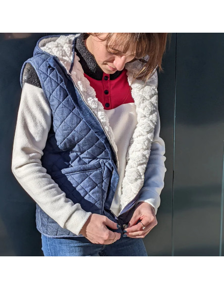 Cranberry, Patron femme Manteau Doudoune Happiness Super Bison du 32 au 52