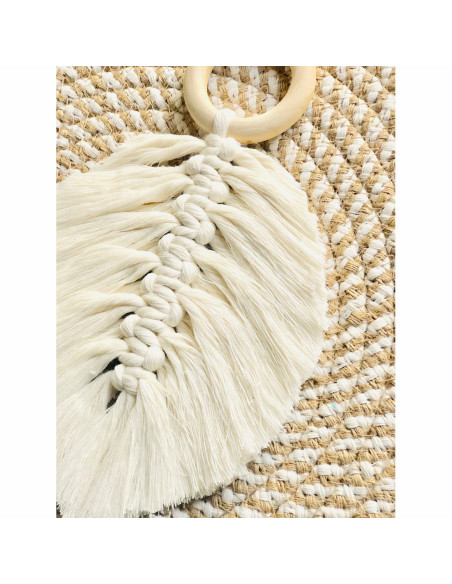 Cranberry, Kit macrame decoration Grande plume, Les French kits