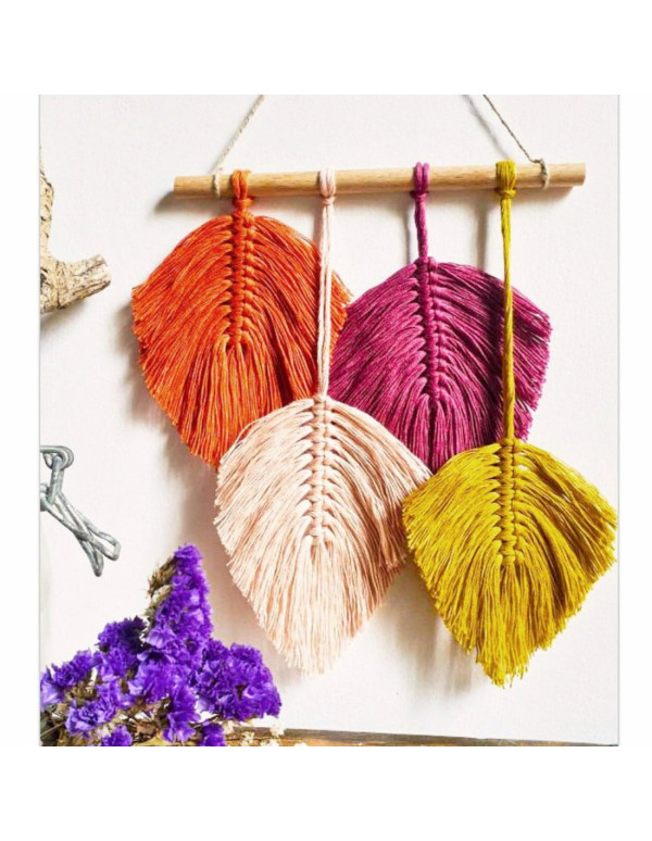Cranberry, Kit macrame mini suspension Feuilles, Les French kits